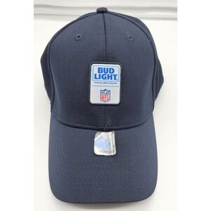 Bud Light NFL Navy Blue Baseball Cap‎ Official Beer Sponsor Hat